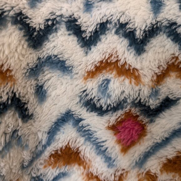 EDDIE BAUER Pullover Women's L Multicolor Aztec 1/4 Zip Mock Long Sleeve Sweater - Picture 4 of 12